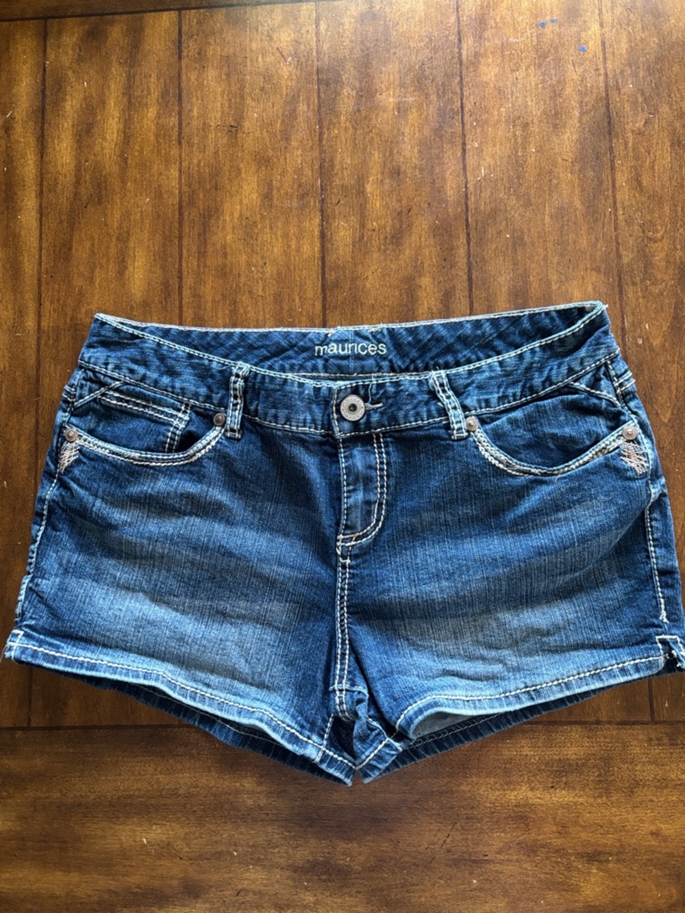 Maurices Blue Denim Casual Jean Shorts
